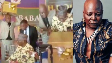 Charly Boy melts heart as he surprises Obasanjo with a huge box on his 89th birthday