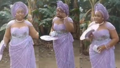 Emotional moment as bride breaks down at graves of her parents, siblings to share wedding news