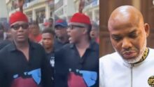 Omoyele Sowore storms Aba, joins protest for Nnamdi Kanu's release