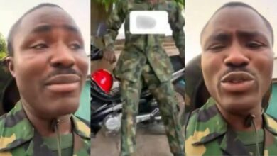 "Where do you want me to get ₦1.1 million from?" - Soldier cries out over stolen motorcycle