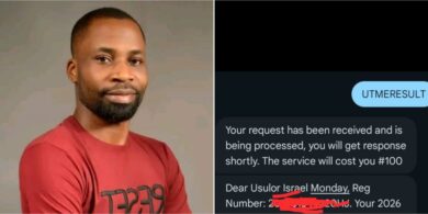 “I want to go back to school” - 37-year-old man who sat for 2026 UTME shares result online
