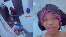 “My husband does the cooking since we got married” — Wife shares kitchen CCTV video