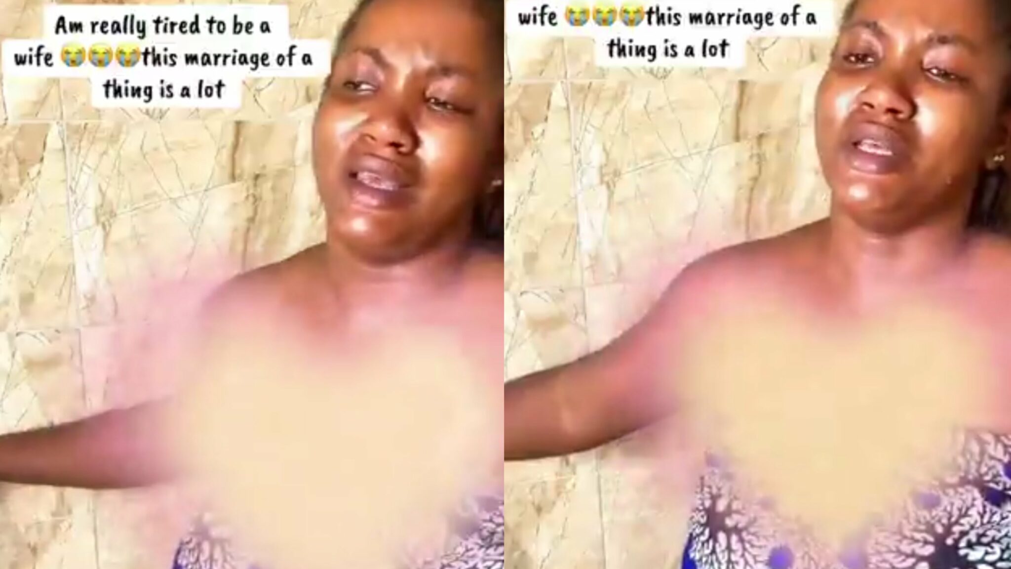 “I’m tired of being a wife and mother, nobody even asks if I’m okay” — Mother cries out