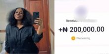 Lady shares conversation with cousin who sends her N200K on her birthdays