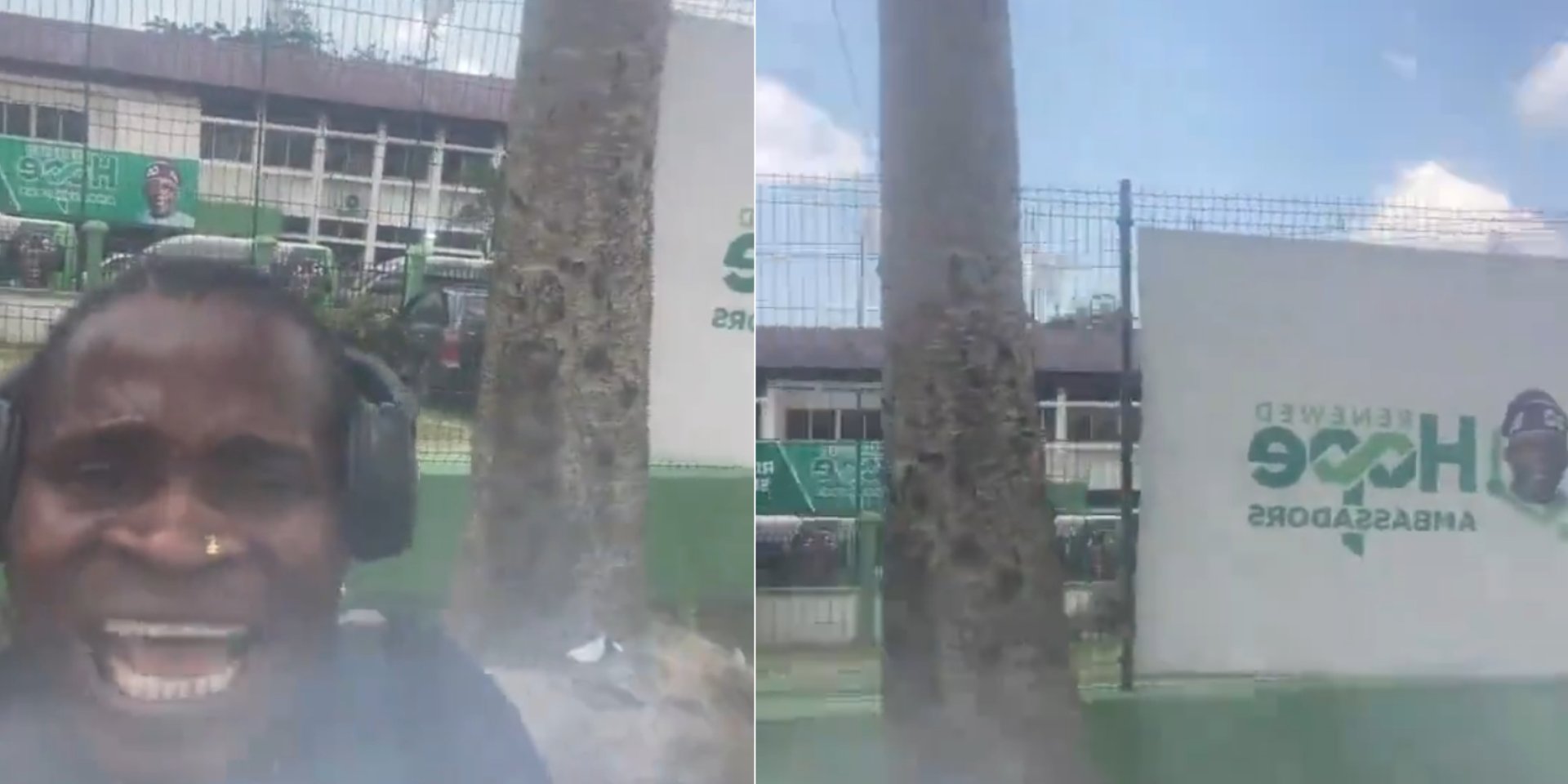 Man raises concern after spotting ‘Renewed Hope’ branding inside INEC office in Rivers