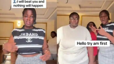 “I will beat you and nothing will happen, see my sisters” — lady boasts in viral video