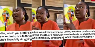 Lady cheats man love broke