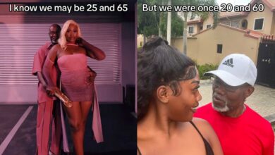 “I know we may be 25 and 65, but we were once 20 and 60” — Lady defends relationship with older partner