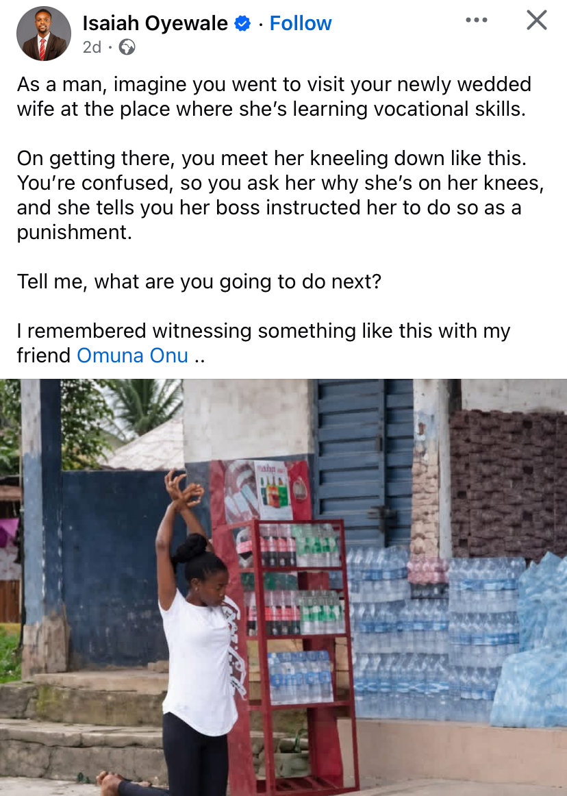 “Imagine seeing your wife like this in public…” - Man cries out