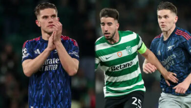 UCL: Gyokeres told he was 'barely visible' during Sporting vs Arsenal clash Viktor Gyokeres endured a frustrating return to Lisbon as Arsenal squeezed out a 1-0 win over Sporting CP in their Champions League quarter-final first leg, with the striker coming under heavy criticism from the Portuguese media. The Swedish forward, who previously starred for Sporting, was largely ineffective throughout the encounter at the Estadio Jose Alvalade. Despite a strong reception from home supporters, his performance failed to match expectations. Local outlet A Bola summed up his performance bluntly, stating: “The striker celebrates with a mask, [but] seemed masked: he was barely visible.” Other publications echoed similar sentiments, with O Jogo noting that Sporting “stifled” their former talisman, while Público described him as “largely absent from the game.” Gyokeres, who scored 97 goals in 102 appearances during his time in Portugal, managed just 17 touches and struggled to impose himself against a defence that appeared well-drilled in neutralising his strengths. Numbers speak to a difficult outing Statistically, his performance showed lack of impact. His only notable involvement came in the build-up to a disallowed goal for Martin Zubimendi, where he was flagged offside. A late effort on goal, comfortably handled by Rui Silva, summed up an underwhelming night for the forward, who was unable to replicate his usual clinical edge that led Arsenal to invest heavily in his signing. Substitutes changed the game With Gyokeres struggling to influence play, Arsenal manager Mikel Arteta turned to his bench for inspiration. The introduction of Gabriel Martinelli and Kai Havertz proved decisive. Havertz eventually delivered the breakthrough with a stoppage-time winner, sealing a narrow advantage for the Premier League side ahead of the second leg in London.