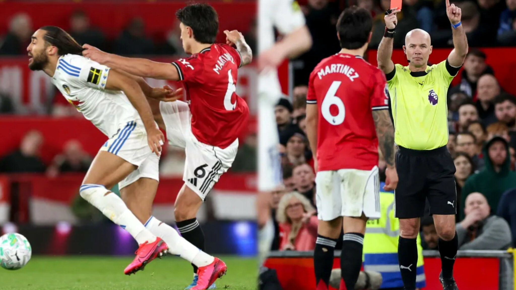 EPL: Bruno Fernandes declines comments on Martinez red card, pundits weigh in