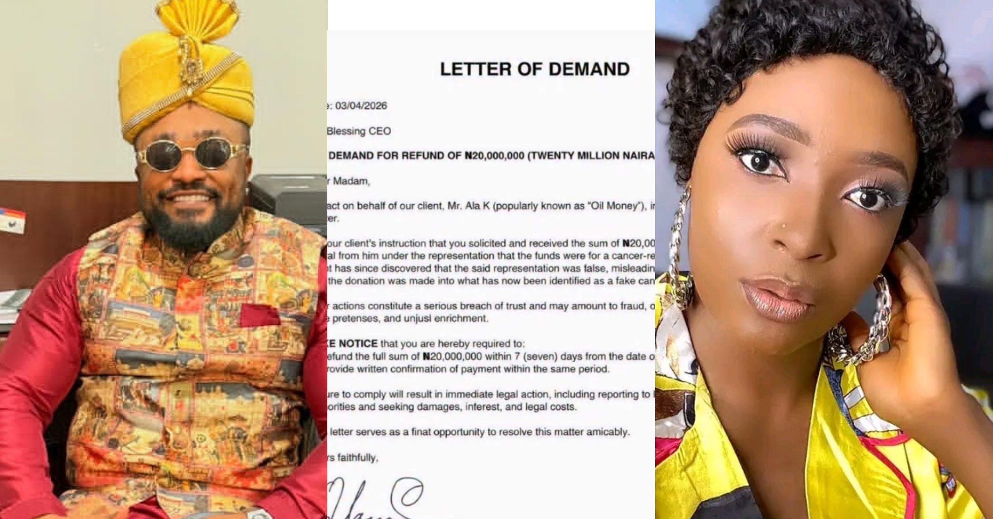 ‎”On behalf of….”- Drama as Oilmoney takes fresh action against Verydarkman, issues ultimatum