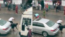 Pastor orders his church members to fight their enemies in the rain