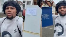 UK-based Nigerian man celebrates finding free items on street, shuts down critics