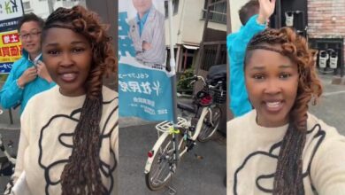 “No crowd, no rice sharing” - Lady sparks reactions after showing simple campaign style in Japan
