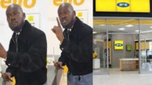 "150gb finished in 6 days" - Drama as angry man storms Mtn office over shocking data usage