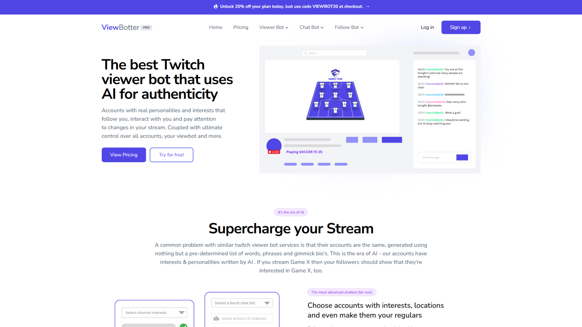 2. Viewbotter: Strategic Boosts for Campaign-Focused Streamers