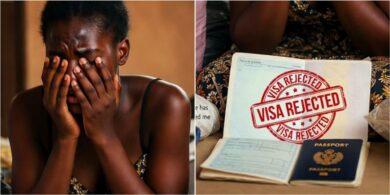 “Shame has covered me” – Woman cries out after selling belongings, visa gets denied