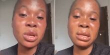 Lady cries out as 14-year-old brother picked up by police during raid