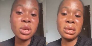 Lady cries out as 14-year-old brother picked up by police during raid
