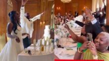 “Arsenal look at what you’ve done”— Couple sing Arsenal anthem during wedding party