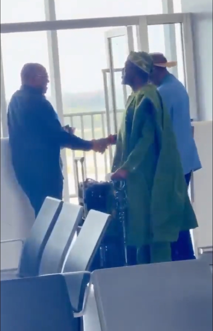 Reactions trail moment Reno Omokri meets Peter Obi at airport