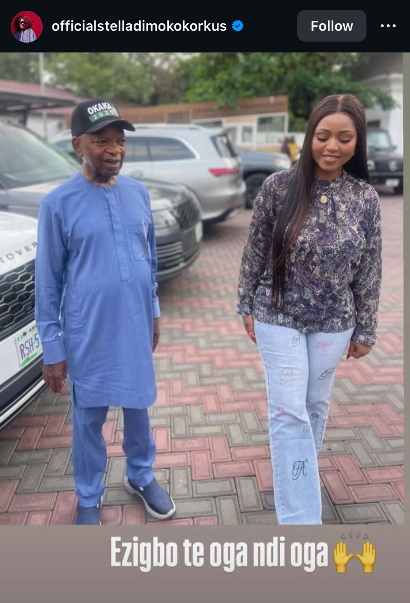 Regina Daniels trends online after being spotted with Igbo billionaire Arthur Eze, calls him 'boss of bosses'