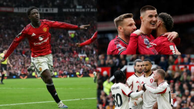 Manchester United 3-2 Liverpool: Red Devils confirm Champions League spot after late Mainoo goal