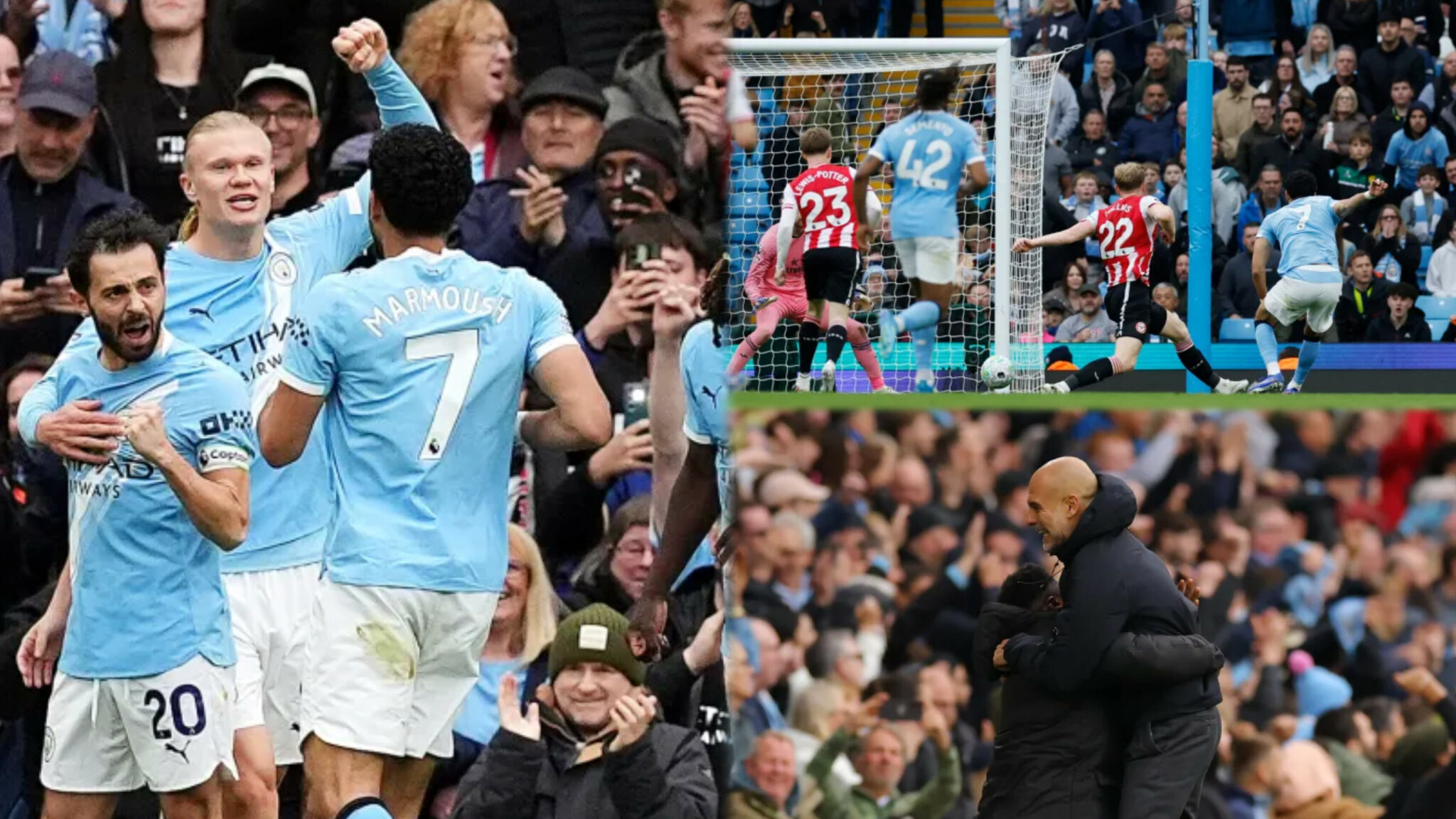 Man City close gap on Arsenal after dominant win over Brentford