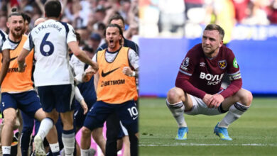 De Zerbi's Tottenham survive relegation drama, but West Ham fall