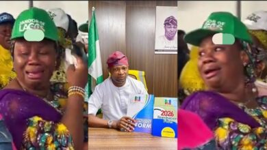 APC: Woman breaks down in tears as Jandor steps down for Tinubu’s anointed candidate