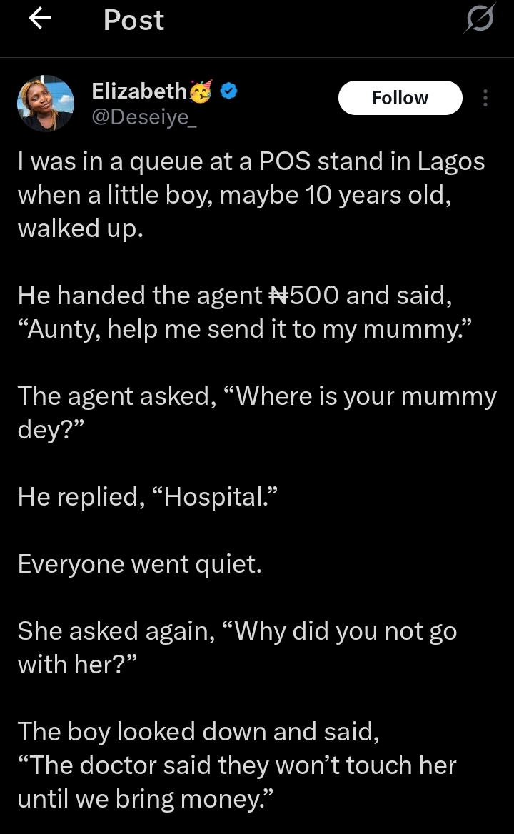 “I realized something”- Lady shares encounter at POS stand
