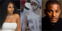Lady who attended Alex Ekubo’s burial shares what she noticed about his wife amid pregnancy rumours