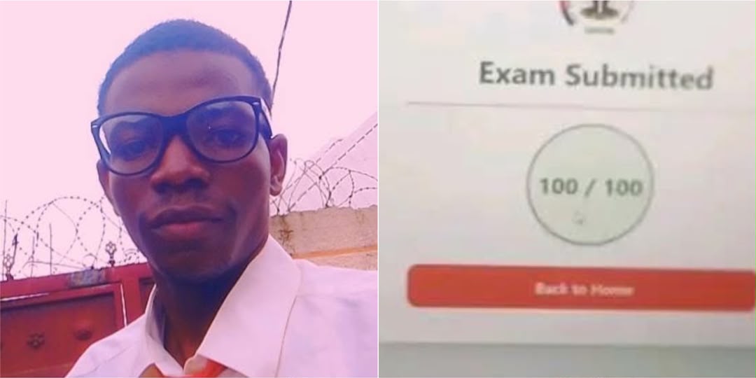 A man who scored 100/100 in CDCFIB CBT cries after not being shortlisted
