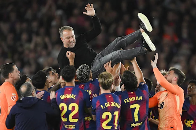 Hansi Flick named La Liga Coach of the Season after Barcelona title defence