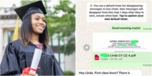 “Don’t lower your standard” - FUTA First-Class graduate shares unexpected response she got after applying for a job in Lagos