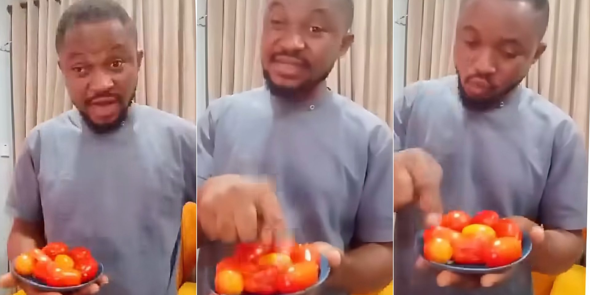 Man tomatoes