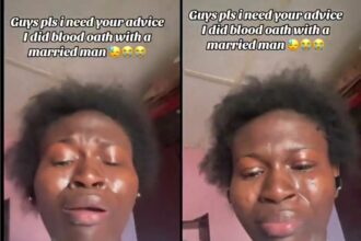 Lady weeps as she seeks guidance over blood oath with married lover