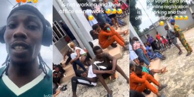 Nigerians laments alleged network issues at INEC registration centre