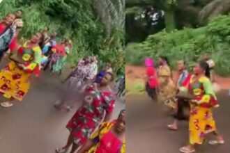 “Ashwo must go” — Enugu women protest against sex workers in community