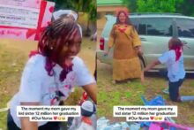 "Our Nurse" – Emotional moment mother gifts daughter ₦12 million at graduation goes viral