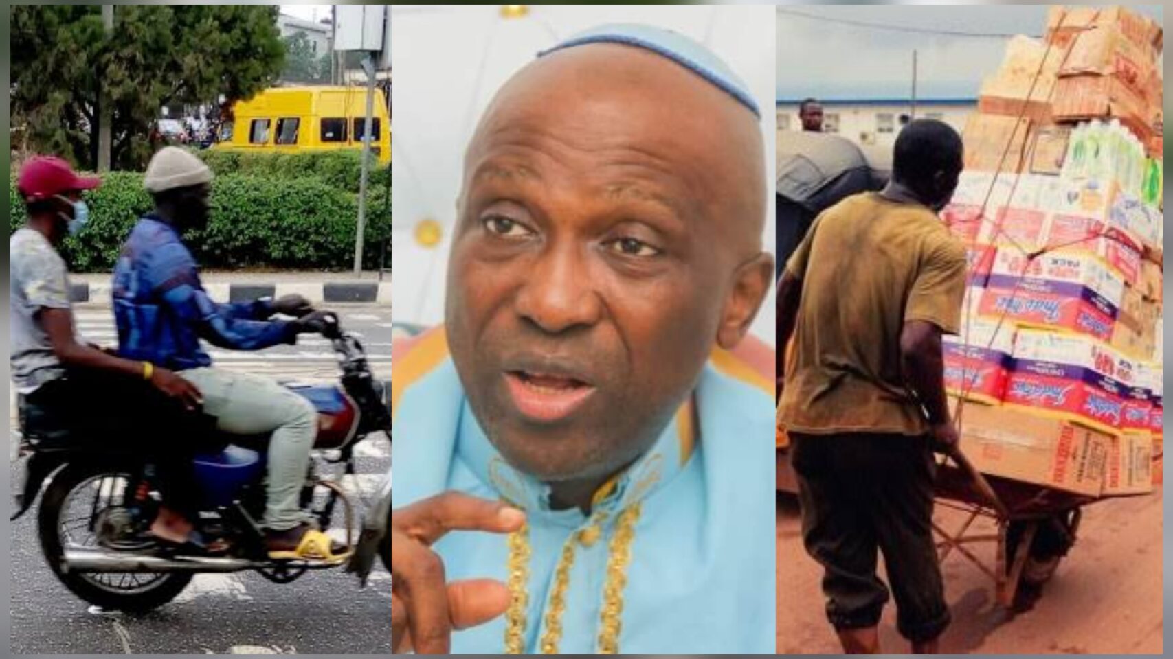 "Ban okada riders, wheelbarrow pushers, beggars" — Primate Ayodele tells Lagos State Governor