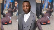 "Sowore don faint oooo" — Protesters cry out as Sowore faints after police tear-gas demonstrators in Abuja