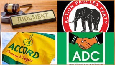 Abuja Federal High Court orders INEC to deregister ADC, Accord Party, others