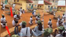 "Proposal gone wrong" — Moment man proposes to a lady he met just 5 days ago at NYSC camp