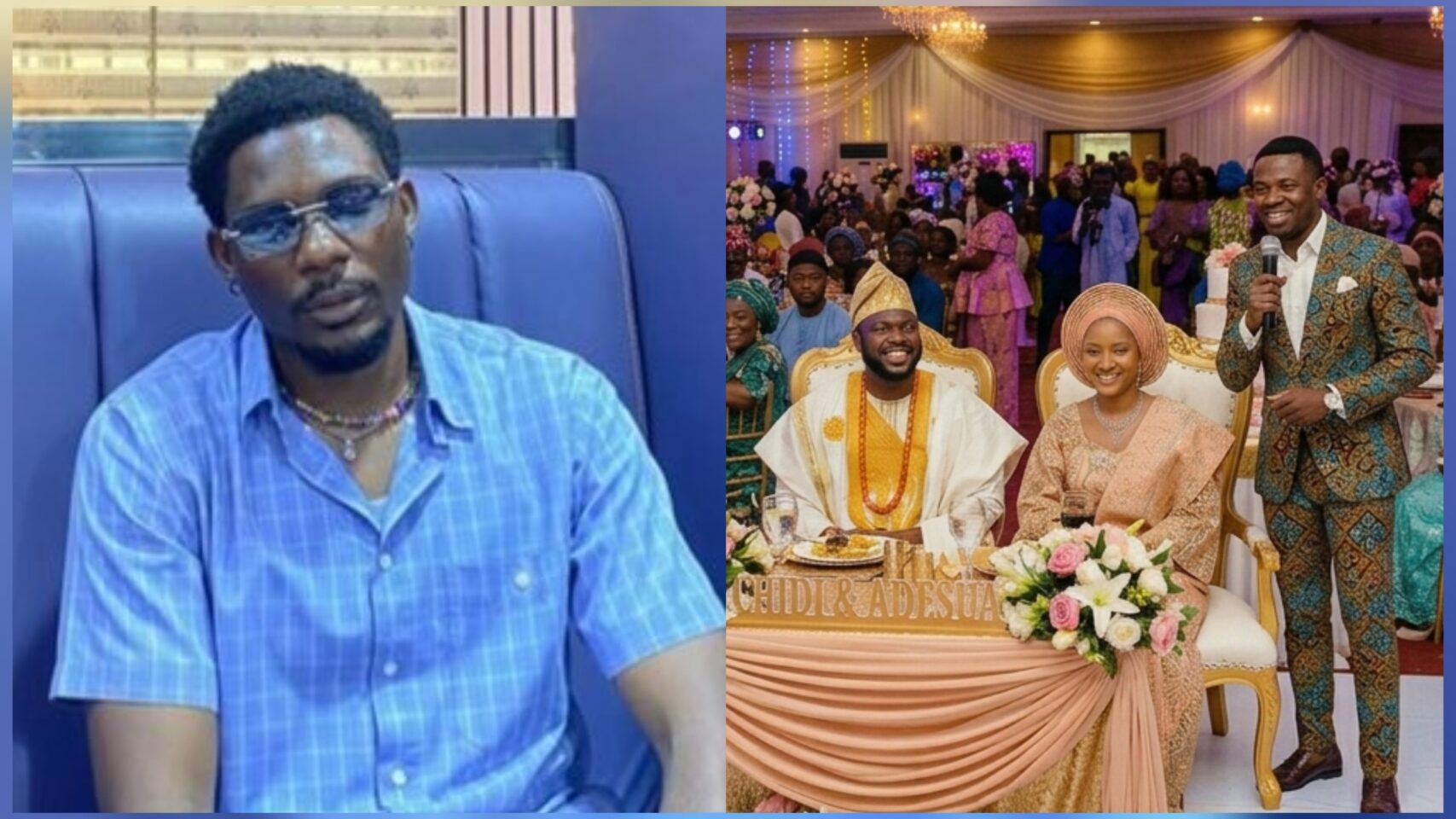 "If you're inviting me to your wedding, please warn your MC" — Man
