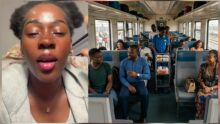 Lady recounts bizarre encounter with a Nigerian man on train in Germany
