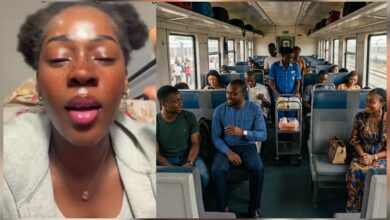 Lady recounts bizarre encounter with a Nigerian man on train in Germany