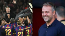 Hansi Flick named La Liga Coach of the Season after Barcelona title defence