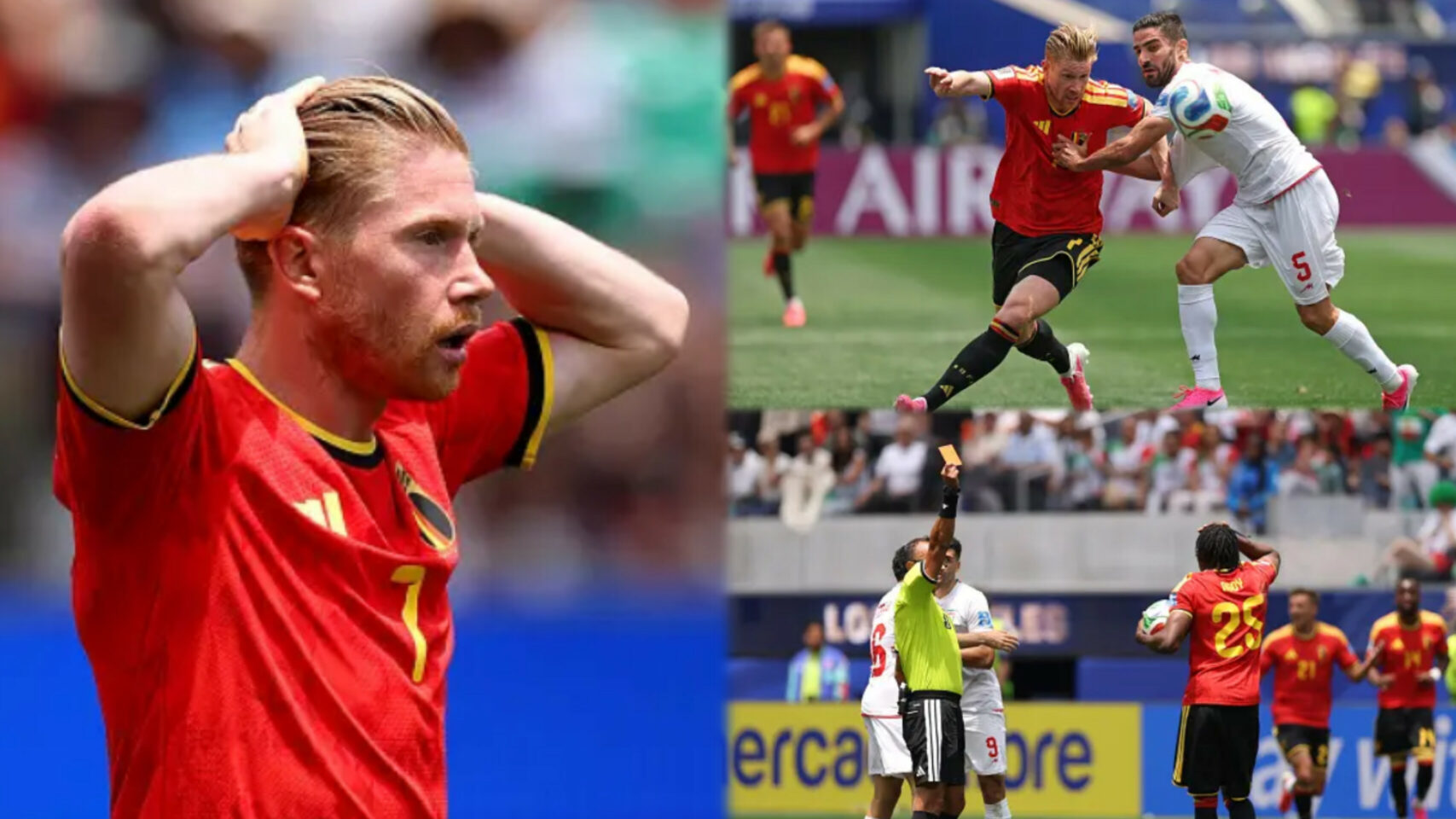 Courtois saves earn 10-man Belgium point against Iran